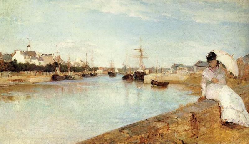 Berthe Morisot The Harbor at Lorient china oil painting image
